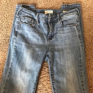Light washed denim high waisted jeans